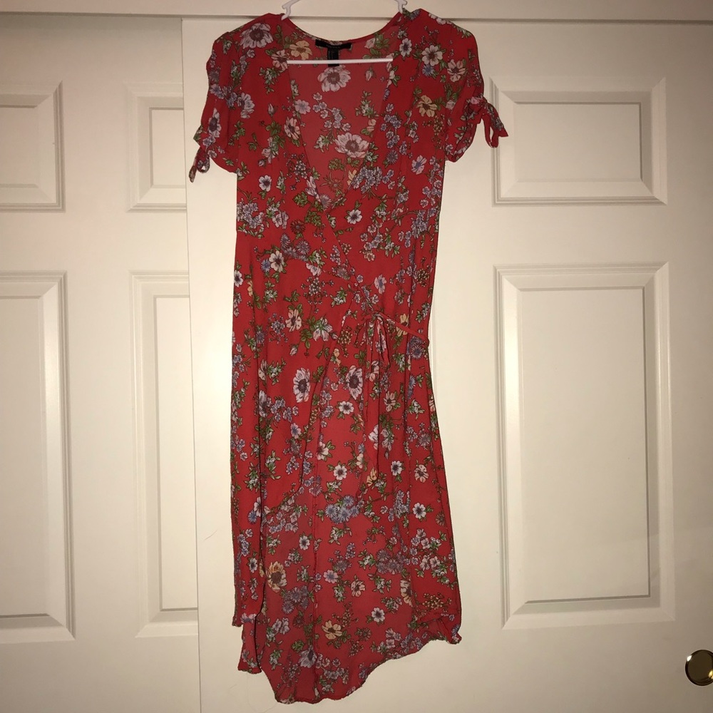 Floral wrap dress